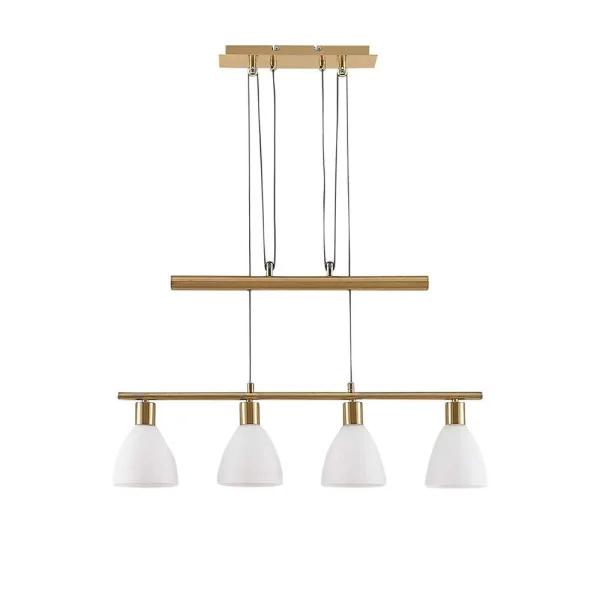 Lindby - Simeon Pendelleuchte White/Brass