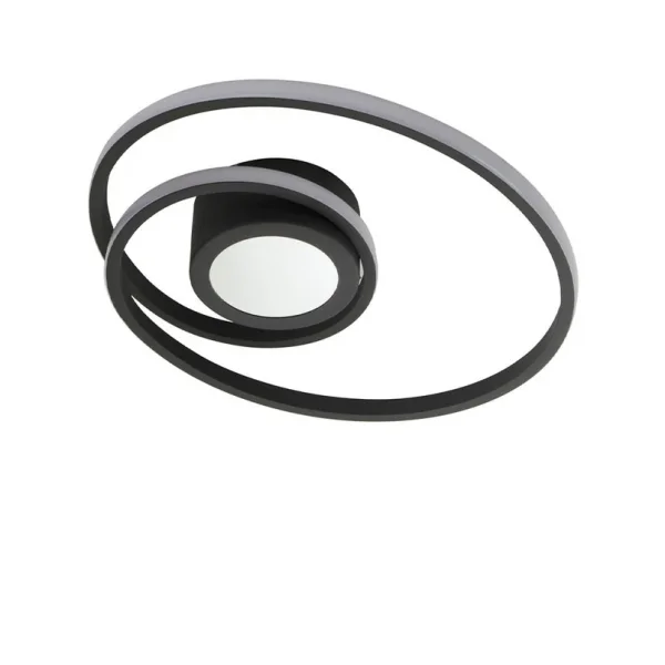 Lindby - Thalina LED Deckenleuchte 45cm Schwarz/Weiß