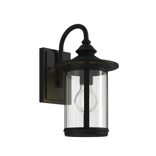Lindby - Zayn Außenwandleuchte Black/Clear