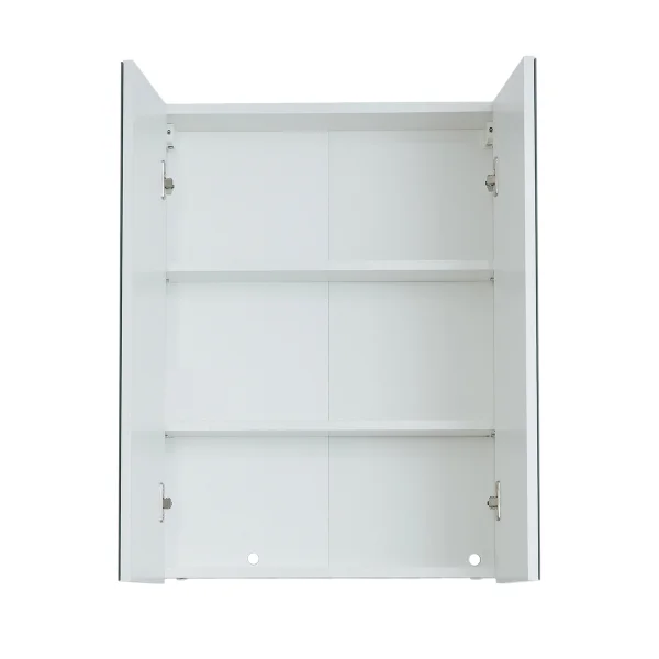 Line/SkinBD Spiegelschrank 2 Türen weiß, Spiegelglas.