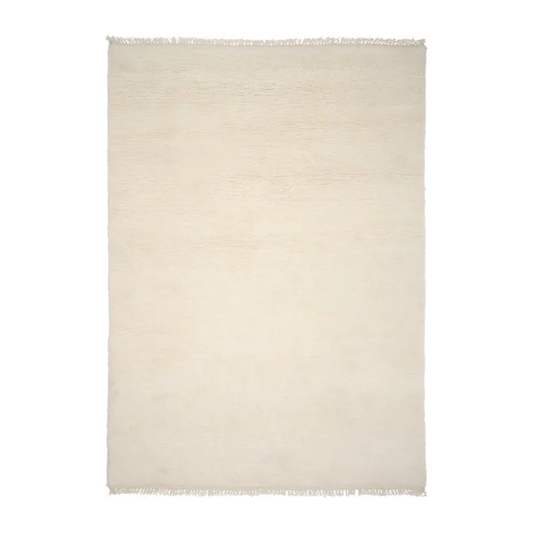 Linie Design Soft Savannah Wollteppich White, 140 x 200cm