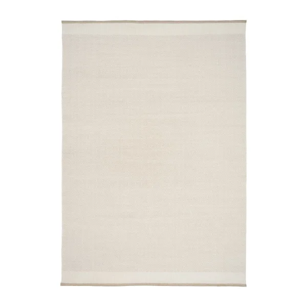 Linie Design Stratum Echo Wollteppich White, 140 x 200cm