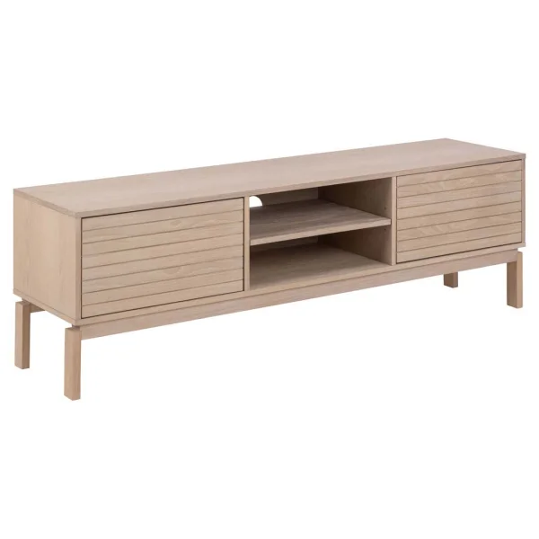 Linley TV Tisch 2 Türen, 2 Ablagen Eichenfurnier.