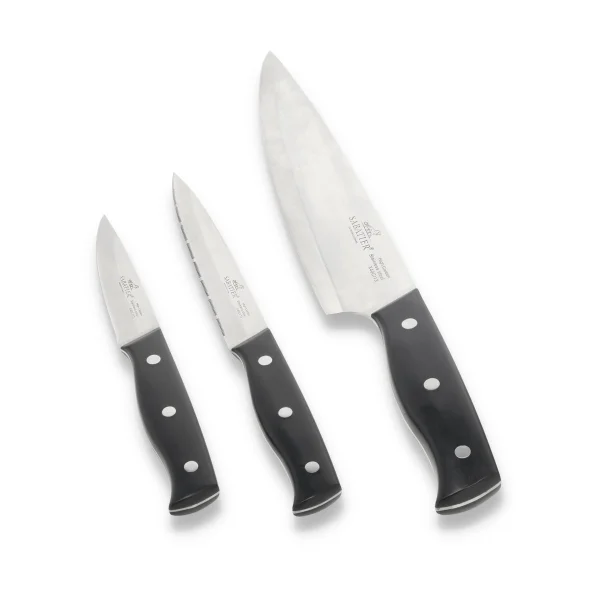 Lion Sabatier Lion Sabatier Austral Messerset 3-teilig Stahl-schwarz