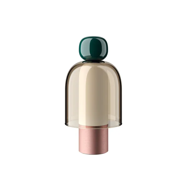 Lodes - Easy Peasy ToGo Tischleuchte Kelp Green/Honey/Rose Gold