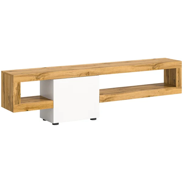 Loft Regalsystem 1 Tür 2 Fächer weiß.