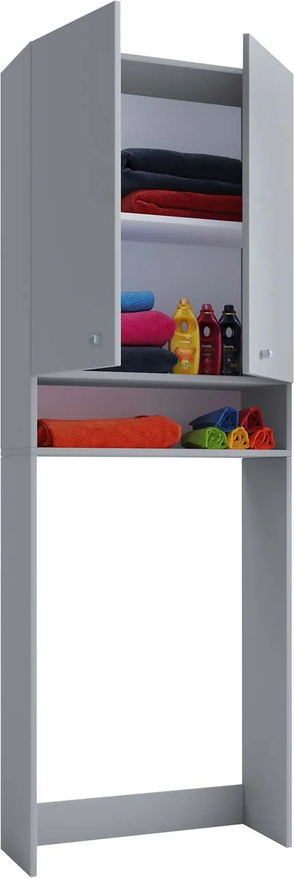 Lona Badschrank grau.