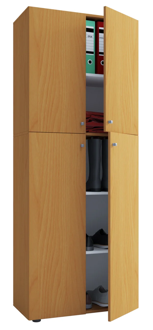 Lona Universalschrank Kleiderschrank 4 Türen Buche dekor.