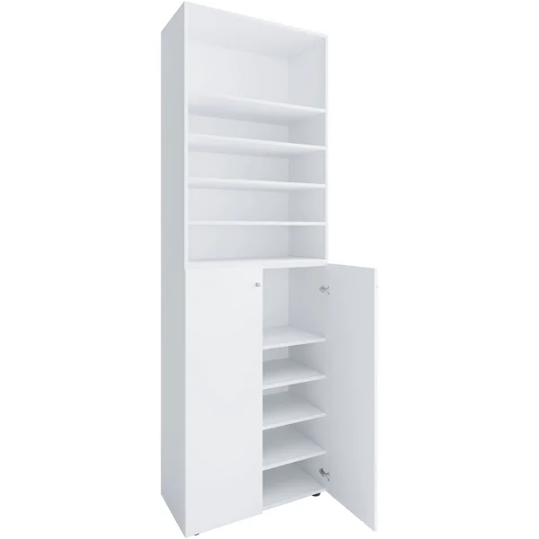 Lona2XL10DTR Schuhschrank 2 Türen weiß.