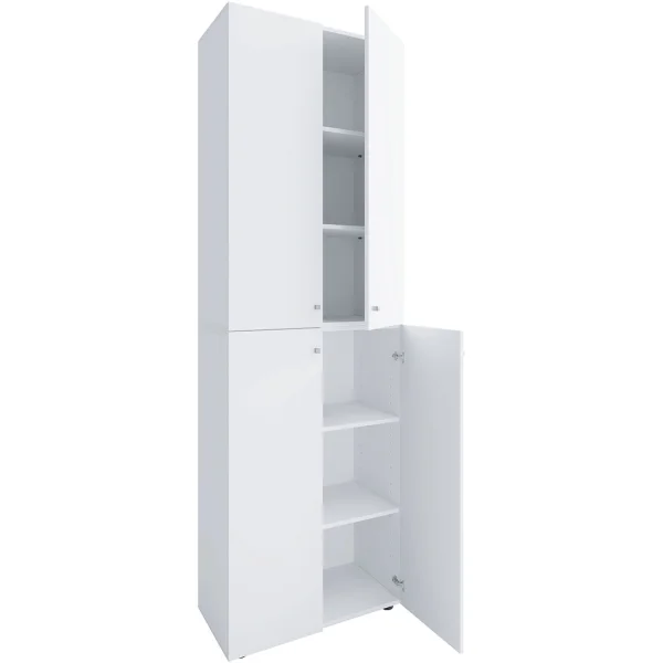 Lona2XLDT Schuhschrank 4 Türen weiß.