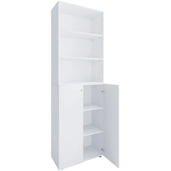 Lona2XLDTR Büroschrank 2 Türen weiß.