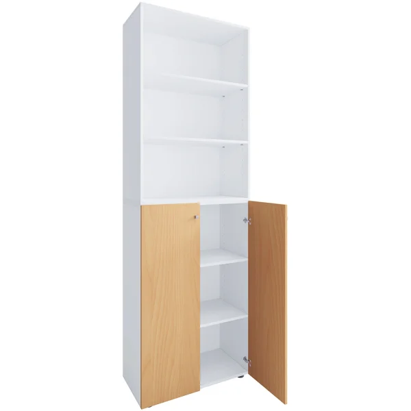 Lona2XLDTR Schuhschrank 2 Türen weiß, buche.