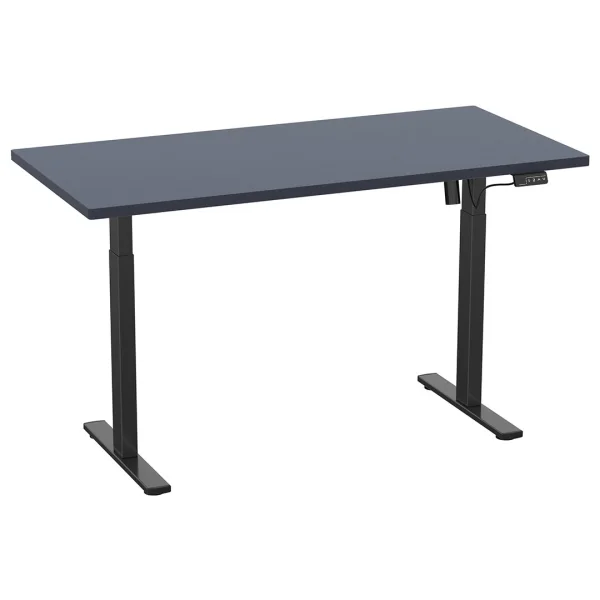 LonaE Schreibtisch elektrische Höhenverstellfunktion 160x80x71-120cm anthrazit, schwarz.