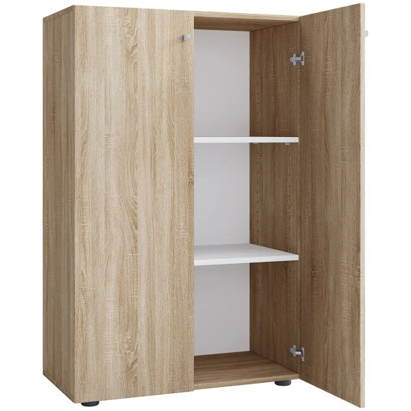 LonaXL3DT Schuhschrank 2 Türen Eiche dekor.