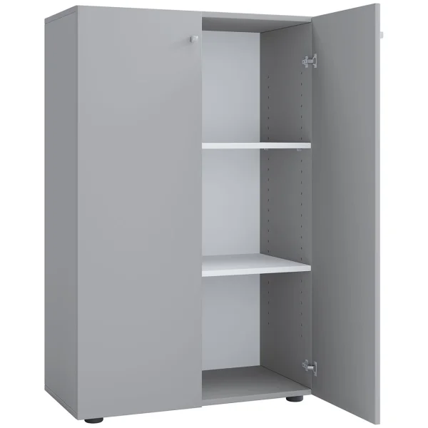LonaXL3DT Schuhschrank 2 Türen grau.