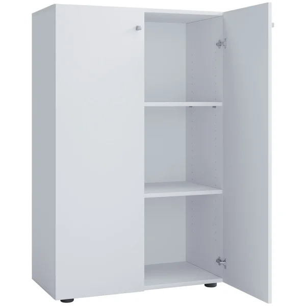 LonaXL3DT Schuhschrank 2 Türen weiß.