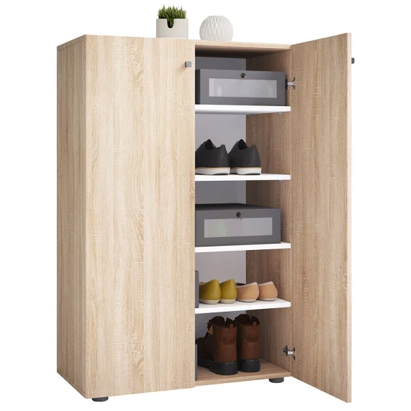 LonaXL5DT Schuhschrank 2 Türen Eiche dekor.