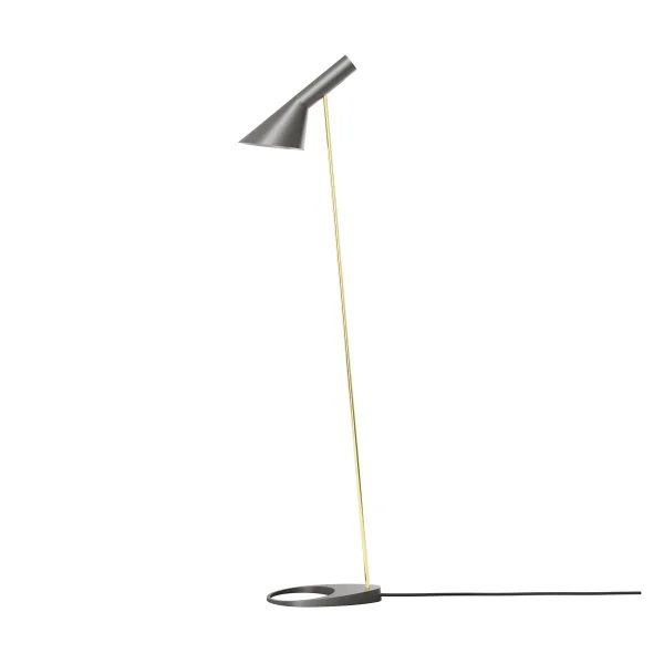 Louis Poulsen AJ Stehleuchte Brass-warm grey