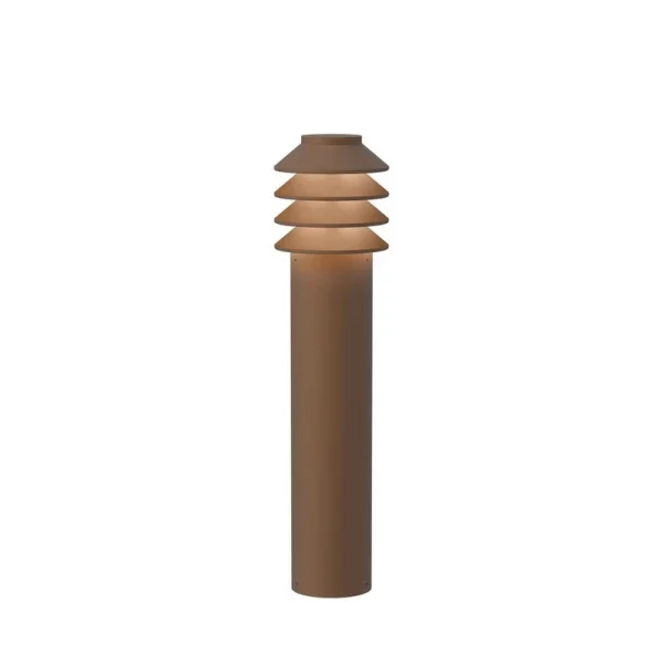 Louis Poulsen - Bysted Garden Gartenleuchte Long LED 2700K mit Anker Corten
