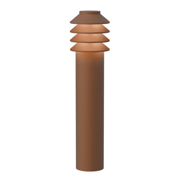 Louis Poulsen - Bysted Garden Gartenleuchte Long LED 2700K mit Base Corten