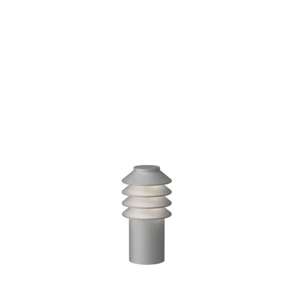 Louis Poulsen - Bysted Garden LED Gartenleuchte Short 2700K mit Spieß + Connector Alu Louis P