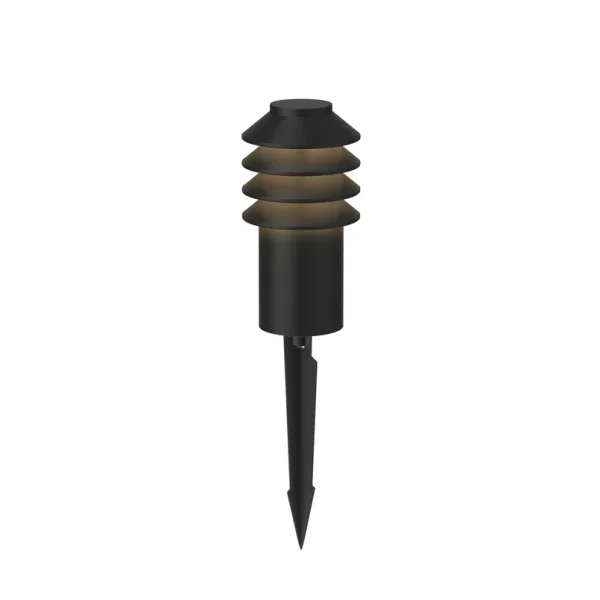 Louis Poulsen - Bysted Garden LED Gartenleuchte Short 2700K mit Spieß + Connector Black Louis