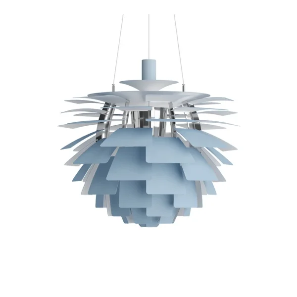 Louis Poulsen - Hängelampe PH Artichoke blau/chrom Ø 60 cm