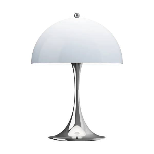 Louis Poulsen Panthella 250 portabel Tischleuchte Chrome opal blue grey