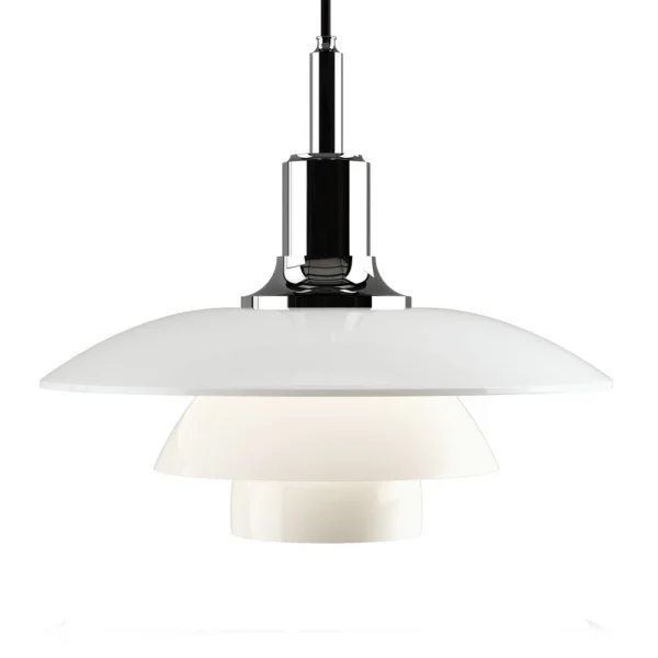 Louis Poulsen - PH 3 1/2-3 Pendellampe, Ø 33 cm, chrom/weiß