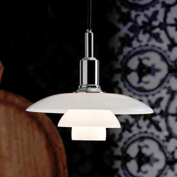 Louis Poulsen - PH 3/2 Pendellampe, chrom/opal, Ø 29 cm