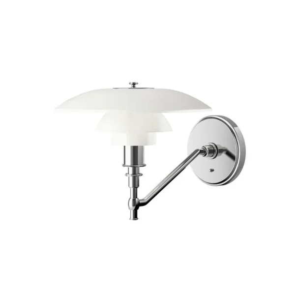 Louis Poulsen - PH 3/2 Wandlampe, weiß/opal, Glas, 23,5 cm