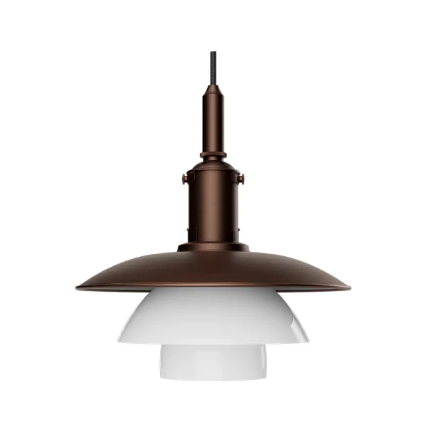 Louis Poulsen - PH 3/3 Pendelleuchte Aged Brass/Opal Glass