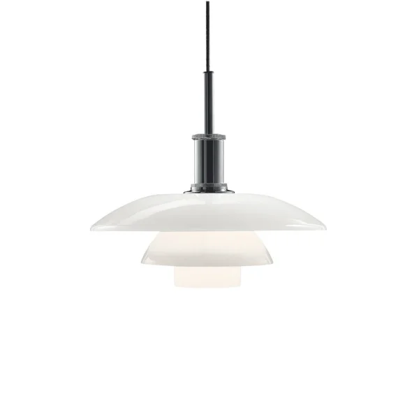 Louis Poulsen - PH 4 1/2-4 Hängelampe, Ø 45 cm, chrom/weiß