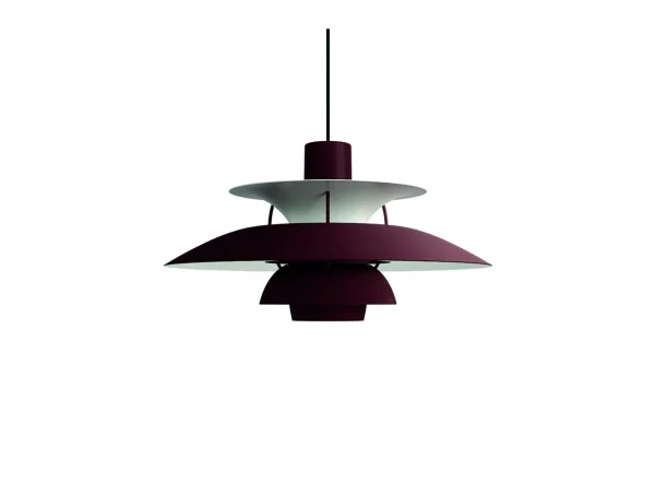 Louis Poulsen - PH 5 Pendelleuchte Monochrome Burgundy
