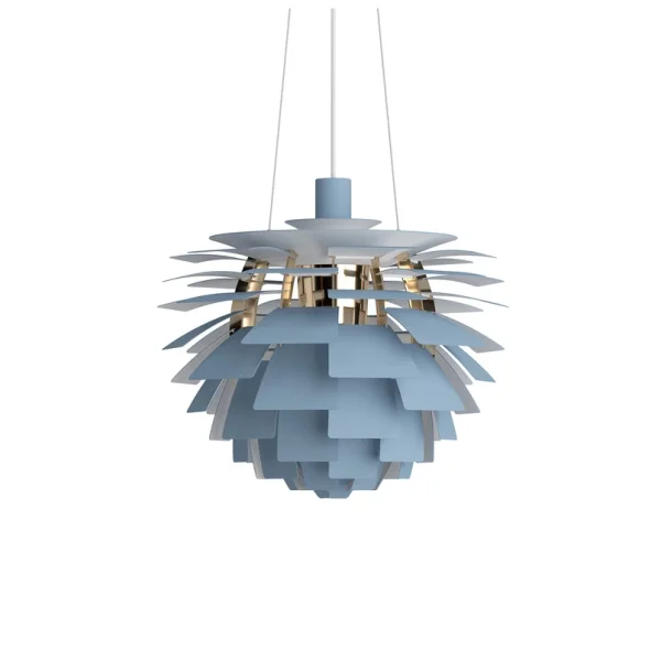 Louis Poulsen - PH Artichoke Hängelampe blau/messing 48 cm
