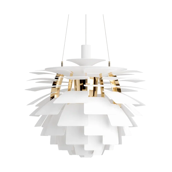 Louis Poulsen PH Artichoke Pendelleuchte Ø60cm Soft white-brass metallised