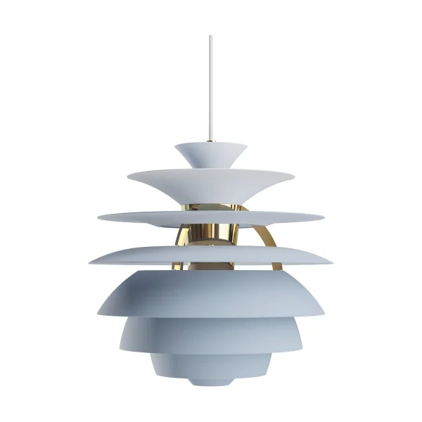 Louis Poulsen PH Snowball Pendelleuchte Dusty blue-brass