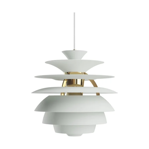 Louis Poulsen PH Snowball Pendelleuchte Dusty green-brass