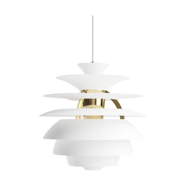 Louis Poulsen PH Snowball Pendelleuchte Soft white-brass