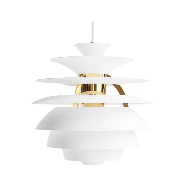 Louis Poulsen - PH Snowball Pendelleuchte Soft White/Brass Metallised