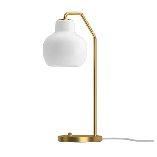 Louis Poulsen VL Ring Crown Tischleuchte Ø15 cm Messing-Opalglas