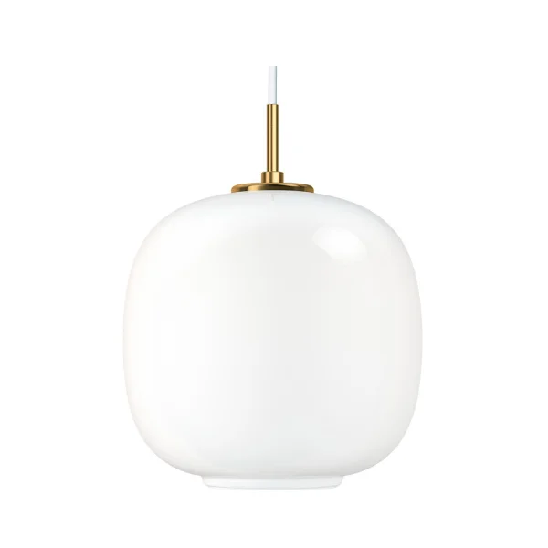 Louis Poulsen - VL45 Radiohus Pendelleuchte Ø250 V3 Messing/Glossy White Opal