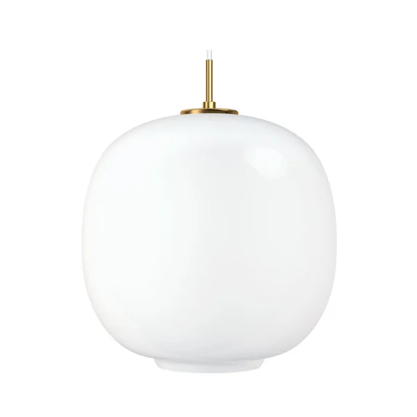 Louis Poulsen - VL45 Radiohus Pendelleuchte Ø370 V3 Messing/Glossy White Opal
