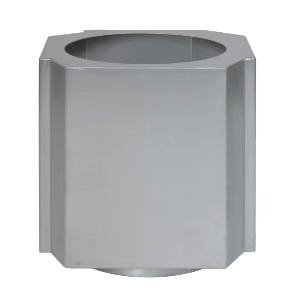 Louise Roe Funki Topf L 52 cm Brushed Aluminium