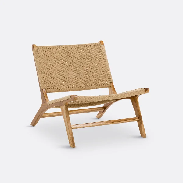 Lounge-sessel Amanda, Teak Und Schnurgeflecht