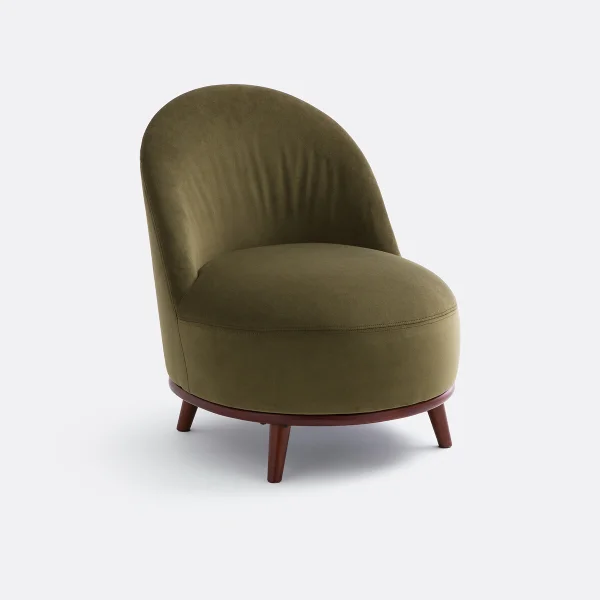 Lounge-sessel Aus Samt, Luly