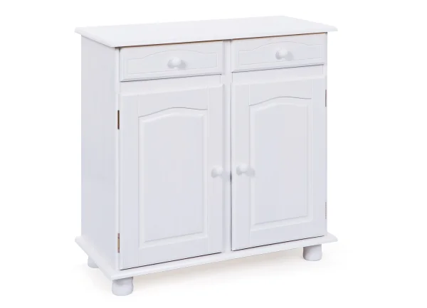 Lovo Sideboard 2 Schubladen, 2 Türen, weiss.
