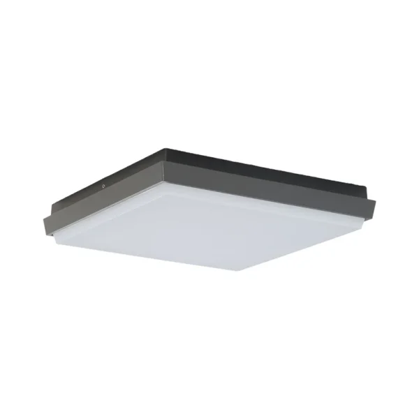 Lucande - Amra LED Square Außen Deckenleuchte 30 Dark Grey