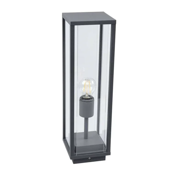 Lucande - Annalea Außen Garten Leuchte H50 Dark Grey/Clear