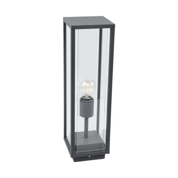 Lucande - Annalea Außen Gartenleuchte H50 Dark Grey/Clear